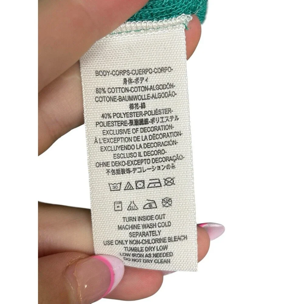 We The Free Free People Women’s Small Green Waffle Southwest Henley Thermal Boho